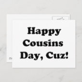 Happy Cousins Day Briefkaart (Voorkant / Achterkant)