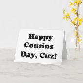 Happy Cousins Day Kaart (Gele Bloem)