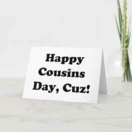 Happy Cousins Day Kaart