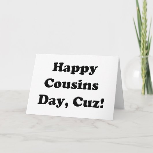 Happy Cousins Day Kaart (Voorkant)