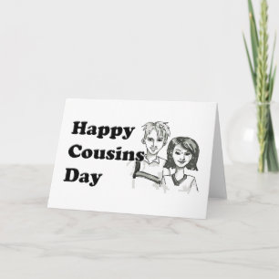 Happy Cousins Day Kaart