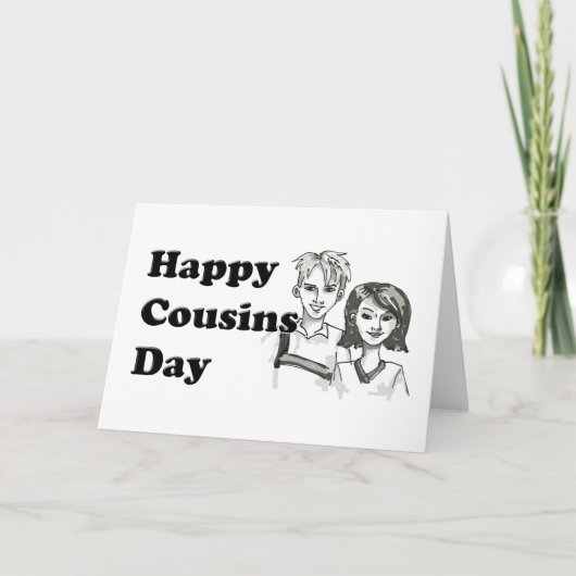 Happy Cousins Day Kaart (Voorkant)