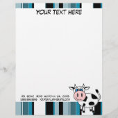 Happy Cow  Letterhead Gepersonaliseerd Briefhoofd (Voorkant)