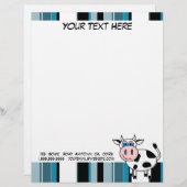 Happy Cow  Letterhead Gepersonaliseerd Briefhoofd (Voorkant / Achterkant)
