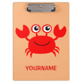 Happy Crab aangepast klembord (Voorkant)