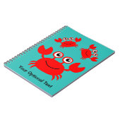 Happy Crab, aangepast notebook Notitieboek (Linkerzijde)