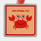 Happy Crab aangepast ornament (Voorkant)