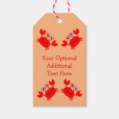 Happy Crab aangepaste cadeau labels Cadeaulabel (Voorkant)