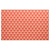 Happy Crab aangepaste fabric Stof (Yard (91,4 cm))