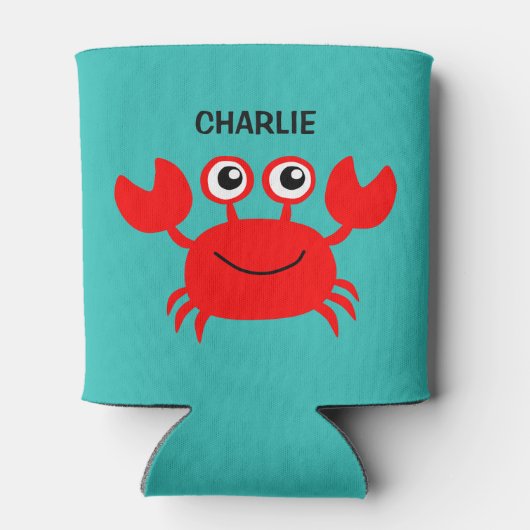 Happy Crab aangepaste koelbox Blikjeskoeler (Achterkant)