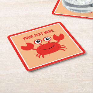 Happy Crab aangepaste onderzetters