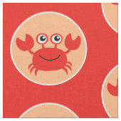 Happy Crab aangepaste stof (Close Up)