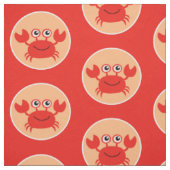 Happy Crab aangepaste stof (Swatch)