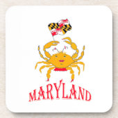 Happy crab baby T-Shirt Sierkussen Bier Onderzetter (Voorkant)