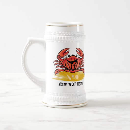 HAPPY CRAB, (BEWERKBAAR ) BIERPUL (Links)