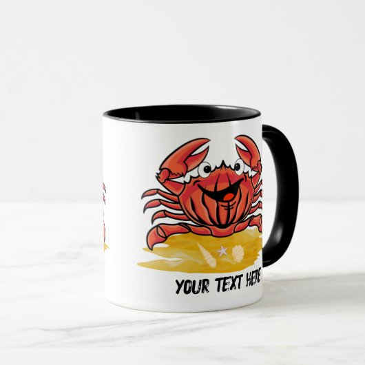 HAPPY CRAB, (BEWERKBAAR ) MOK (Voorkant rechts)