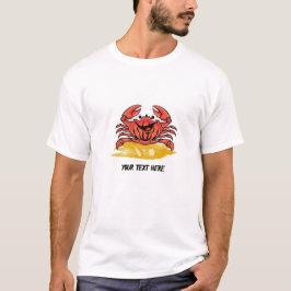 HAPPY CRAB, (BEWERKBAAR ) T-SHIRT