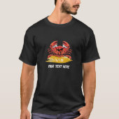 HAPPY CRAB, (BEWERKBAAR ) T-SHIRT (Voorkant)
