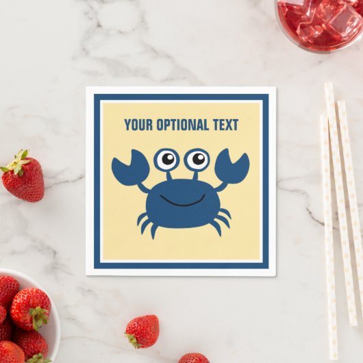 Happy Crab Custom Text Servet (Insitu)