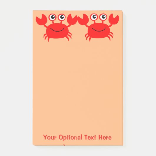 Happy Crab Post-It notities Post-it® Notes (Voorkant)