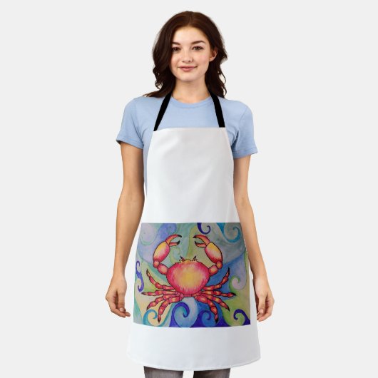 Happy Crab-Schort Schort (Gedragen)