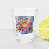 Happy Crab Shotglass Shot Glas (Voorkant)