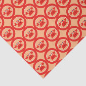 Happy Crab tissuepapier (Detail)