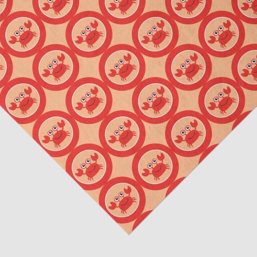 Happy Crab tissuepapier (Detail)