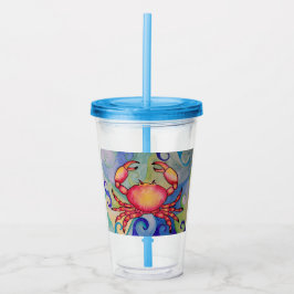 Happy Crab Tumbler Acryl Drinkbeker