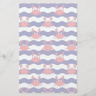 Happy Crabs Pattern Briefpapier