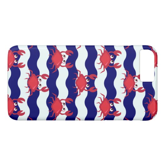 Happy Crabs Pattern Case-Mate iPhone Case (Achterkant (Horizontaal))