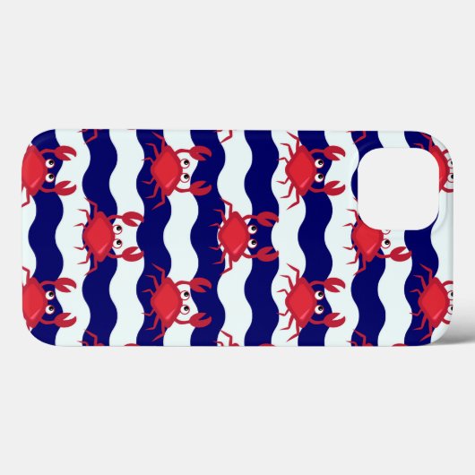 Happy Crabs Pattern Case-Mate iPhone Case (Achterkant (horizontaal))