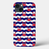 Happy Crabs Pattern Case-Mate iPhone Case (Achterkant)