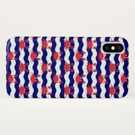 Happy Crabs Pattern Case-Mate iPhone Case (Achterkant (horizontaal))