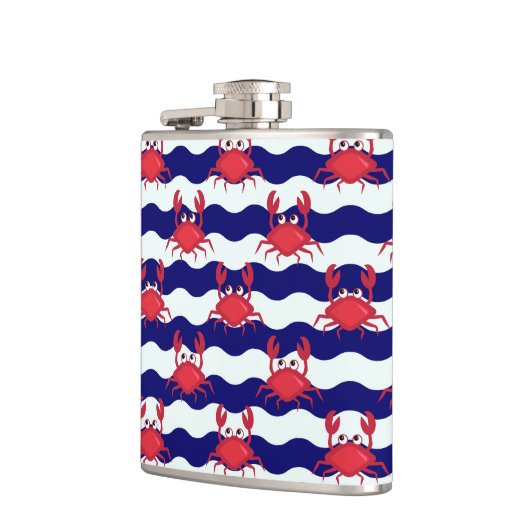 Happy Crabs Pattern Heupfles (Links)