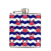 Happy Crabs Pattern Heupfles (Voorkant)