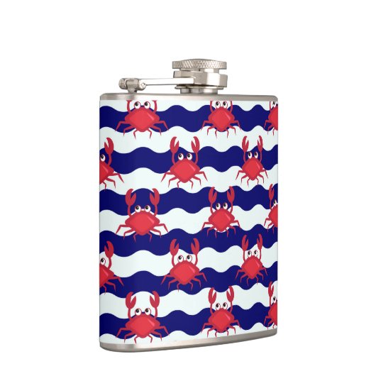 Happy Crabs Pattern Heupfles (Rechts)