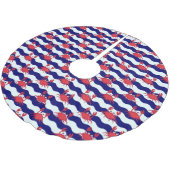 Happy Crabs Pattern Kerstboom Rok (Gekanteld)