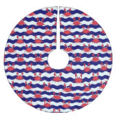 Happy Crabs Pattern Kerstboom Rok (Voorkant)