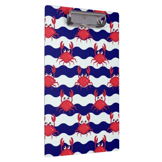 Happy Crabs Pattern Klembord (Rechts)