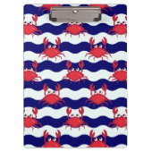 Happy Crabs Pattern Klembord (Voorkant)