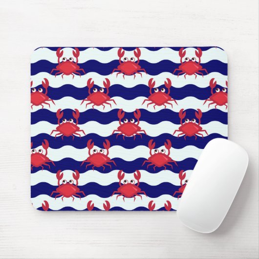 Happy Crabs Pattern Muismat (Met muis)