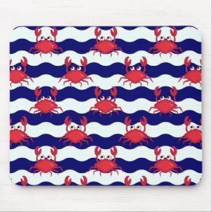 Happy Crabs Pattern Muismat