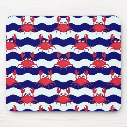 Happy Crabs Pattern Muismat (Voorkant)