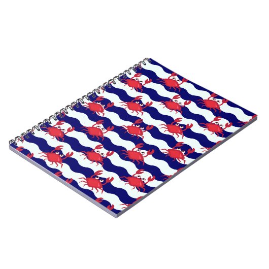Happy Crabs Pattern Notitieboek (Linkerzijde)