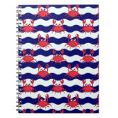 Happy Crabs Pattern Notitieboek (Voorkant)