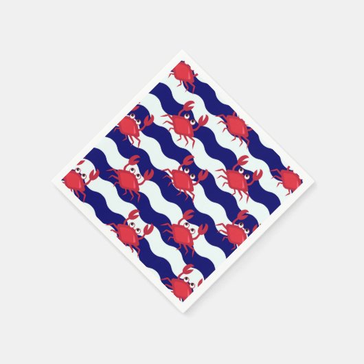 Happy Crabs Pattern Servet (Hoek)