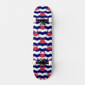 Happy Crabs Pattern Skateboard (Voorkant)