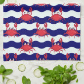 Happy Crabs Pattern Theedoek (Gevouwen)