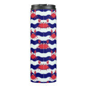 Happy Crabs Pattern Thermosbeker (Achterkant)